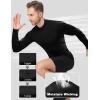 image:imageRoadbox Mens Compression Shirt Mock Turtleneck Long Sleeve Undershirt Quick Dry Athletic Base Layer for Sports and WorkoutBlack