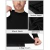 image:imageRoadbox Mens Compression Shirt Mock Turtleneck Long Sleeve Undershirt Quick Dry Athletic Base Layer for Sports and WorkoutBlack