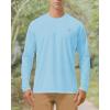 image:imageRoadbox Mens UPF 50 UV Sun Protection Shirts Outdoor Long Sleeve SPF Rash Guard for Fishing Hiking Swimming Running1 Pack  Blue