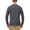 image:imageRoadbox Mens UPF 50 UV Sun Protection Shirts Outdoor Long Sleeve SPF Rash Guard for Fishing Hiking Swimming Running1 Pack  Dark Gray