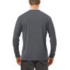 image:imageRoadbox Mens UPF 50 UV Sun Protection Shirts Outdoor Long Sleeve SPF Rash Guard for Fishing Hiking Swimming Running1 Pack  Dark Gray