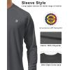 image:imageRoadbox Mens UPF 50 UV Sun Protection Shirts Outdoor Long Sleeve SPF Rash Guard for Fishing Hiking Swimming Running1 Pack  Dark Gray