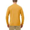 image:imageRoadbox Mens UPF 50 UV Sun Protection Shirts Outdoor Long Sleeve SPF Rash Guard for Fishing Hiking Swimming Running1 Pack  Golden Yellow
