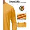 image:imageRoadbox Mens UPF 50 UV Sun Protection Shirts Outdoor Long Sleeve SPF Rash Guard for Fishing Hiking Swimming Running1 Pack  Golden Yellow