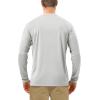 image:imageRoadbox Mens UPF 50 UV Sun Protection Shirts Outdoor Long Sleeve SPF Rash Guard for Fishing Hiking Swimming Running1 Pack  Gray