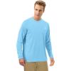 image:imageRoadbox Mens UPF 50 UV Sun Protection Shirts Outdoor Long Sleeve SPF Rash Guard for Fishing Hiking Swimming Running1 Pack  Light Blue