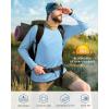 image:imageRoadbox Mens UPF 50 UV Sun Protection Shirts Outdoor Long Sleeve SPF Rash Guard for Fishing Hiking Swimming Running1 Pack  Light Blue