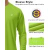 image:imageRoadbox Mens UPF 50 UV Sun Protection Shirts Outdoor Long Sleeve SPF Rash Guard for Fishing Hiking Swimming Running1 Pack  Lime Green