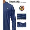 image:imageRoadbox Mens UPF 50 UV Sun Protection Shirts Outdoor Long Sleeve SPF Rash Guard for Fishing Hiking Swimming Running1 Pack  Ocean Blue
