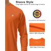image:imageRoadbox Mens UPF 50 UV Sun Protection Shirts Outdoor Long Sleeve SPF Rash Guard for Fishing Hiking Swimming Running1 Pack  Orange
