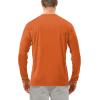 image:imageRoadbox Mens UPF 50 UV Sun Protection Shirts Outdoor Long Sleeve SPF Rash Guard for Fishing Hiking Swimming Running1 Pack  Orange