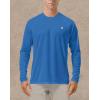 image:imageRoadbox Mens UPF 50 UV Sun Protection Shirts Outdoor Long Sleeve SPF Rash Guard for Fishing Hiking Swimming Running1 Pack  Vivid Blue