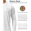 image:imageRoadbox Mens UPF 50 UV Sun Protection Shirts Outdoor Long Sleeve SPF Rash Guard for Fishing Hiking Swimming Running1 Pack  White