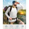 image:imageRoadbox Mens UPF 50 UV Sun Protection Shirts Outdoor Long Sleeve SPF Rash Guard for Fishing Hiking Swimming Running1 Pack  White