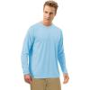 image:imageRoadbox Mens UPF 50 UV Sun Protection Shirts Outdoor Long Sleeve SPF Rash Guard for Fishing Hiking Swimming Running2 Pack  Blue  Green