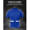 image:imageRoadbox Mens Compression Shirt Short Sleeve Mock Turtleneck Athletic Undershirt Cool Dry Base Layer Top for Gym WorkoutRoyal Blue