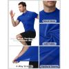 image:imageRoadbox Mens Compression Shirt Short Sleeve Mock Turtleneck Athletic Undershirt Cool Dry Base Layer Top for Gym WorkoutRoyal Blue