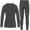image:imageRoadbox Thermal Underwear Sets for Women Long Johns Fleece Lined Top amp Bottom Warm Skiing Base Layer Cold Weather WinterDark Gray