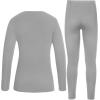 image:imageRoadbox Thermal Underwear Sets for Women Long Johns Fleece Lined Top amp Bottom Warm Skiing Base Layer Cold Weather WinterLight Gray