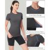 image:imageRoadbox Womens Compression Shirts 13 Pack Short Sleeve Workout Tops Athletic Gym TShirt Yoga Running Quick Dry Base LayerBlackdark Graywhite