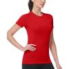 image:imageRoadbox Womens Compression Shirts 13 Pack Short Sleeve Workout Tops Athletic Gym TShirt Yoga Running Quick Dry Base LayerRed