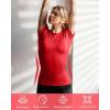 image:imageRoadbox Womens Compression Shirts 13 Pack Short Sleeve Workout Tops Athletic Gym TShirt Yoga Running Quick Dry Base LayerRed
