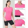 image:imageRoadbox Womens Compression Shirts 13 Pack Short Sleeve Workout Tops Athletic Gym TShirt Yoga Running Quick Dry Base LayerRose Pink