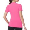 image:imageRoadbox Womens Compression Shirts 13 Pack Short Sleeve Workout Tops Athletic Gym TShirt Yoga Running Quick Dry Base LayerRose Pink