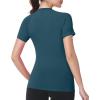 image:imageRoadbox Womens Compression Shirts 13 Pack Short Sleeve Workout Tops Athletic Gym TShirt Yoga Running Quick Dry Base LayerSlate Blue