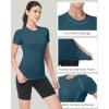 image:imageRoadbox Womens Compression Shirts 13 Pack Short Sleeve Workout Tops Athletic Gym TShirt Yoga Running Quick Dry Base LayerSlate Blue