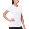 image:imageRoadbox Womens Compression Shirts 13 Pack Short Sleeve Workout Tops Athletic Gym TShirt Yoga Running Quick Dry Base LayerWhite