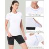 image:imageRoadbox Womens Compression Shirts 13 Pack Short Sleeve Workout Tops Athletic Gym TShirt Yoga Running Quick Dry Base LayerWhite