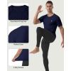 image:imageRoadbox Compression Shirt Men Short Sleeve Cool Dry Base Layer Athletic Undershirts Workout TShirt for Sports Gym RunningNavy Blue