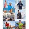 image:imageRoadbox Mens Short Sleeve Rash Guard UPF 50 Quick Dry Swim ShirtsUV Sun Protection Water TShirt for Beach and SurfingMedium Blue
