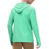 image:imageRoadbox Mens UPF 50 Long Sleeve Sun Hoodie Fishing Shirts for Men UV Protection Hooded for Hiking Running WorkoutGreen