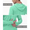 image:imageRoadbox Mens UPF 50 Long Sleeve Sun Hoodie Fishing Shirts for Men UV Protection Hooded for Hiking Running WorkoutGreen