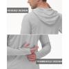 image:imageRoadbox Mens UPF 50 Long Sleeve Sun Hoodie Fishing Shirts for Men UV Protection Hooded for Hiking Running WorkoutGrey