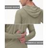 image:imageRoadbox Mens UPF 50 Long Sleeve Sun Hoodie Fishing Shirts for Men UV Protection Hooded for Hiking Running WorkoutKhaki