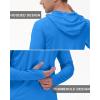 image:imageRoadbox Mens UPF 50 Long Sleeve Sun Hoodie Fishing Shirts for Men UV Protection Hooded for Hiking Running WorkoutLake Blue