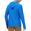 image:imageRoadbox Mens UPF 50 Long Sleeve Sun Hoodie Fishing Shirts for Men UV Protection Hooded for Hiking Running WorkoutLake Blue