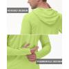 image:imageRoadbox Mens UPF 50 Long Sleeve Sun Hoodie Fishing Shirts for Men UV Protection Hooded for Hiking Running WorkoutLemon Yellow