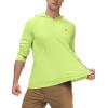 image:imageRoadbox Mens UPF 50 Long Sleeve Sun Hoodie Fishing Shirts for Men UV Protection Hooded for Hiking Running WorkoutLemon Yellow