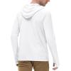 image:imageRoadbox Mens UPF 50 Long Sleeve Sun Hoodie Fishing Shirts for Men UV Protection Hooded for Hiking Running WorkoutWhite