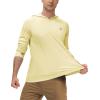 image:imageRoadbox Mens UPF 50 Long Sleeve Sun Hoodie Fishing Shirts for Men UV Protection Hooded for Hiking Running WorkoutYellow