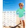 image:imageRoadbox Boys Rash Guard Hooded Fishing Shirt Kids UPF 50 Long Sleeve Sun Hoodie Youth UV Protection Beach Swim Shirts02light Green