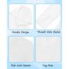 image:imageRoadbox Boys Rash Guard Hooded Fishing Shirt Kids UPF 50 Long Sleeve Sun Hoodie Youth UV Protection Beach Swim Shirts05white