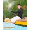 image:imageRoadbox Boys Rash Guard Hooded Fishing Shirt Kids UPF 50 Long Sleeve Sun Hoodie Youth UV Protection Beach Swim Shirts06black