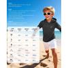 image:imageRoadbox Boys Rash Guard Hooded Fishing Shirt Kids UPF 50 Long Sleeve Sun Hoodie Youth UV Protection Beach Swim Shirts06black