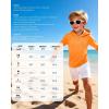image:imageRoadbox Boys Rash Guard Hooded Fishing Shirt Kids UPF 50 Long Sleeve Sun Hoodie Youth UV Protection Beach Swim Shirts10light Orange