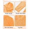 image:imageRoadbox Boys Rash Guard Hooded Fishing Shirt Kids UPF 50 Long Sleeve Sun Hoodie Youth UV Protection Beach Swim Shirts10light Orange